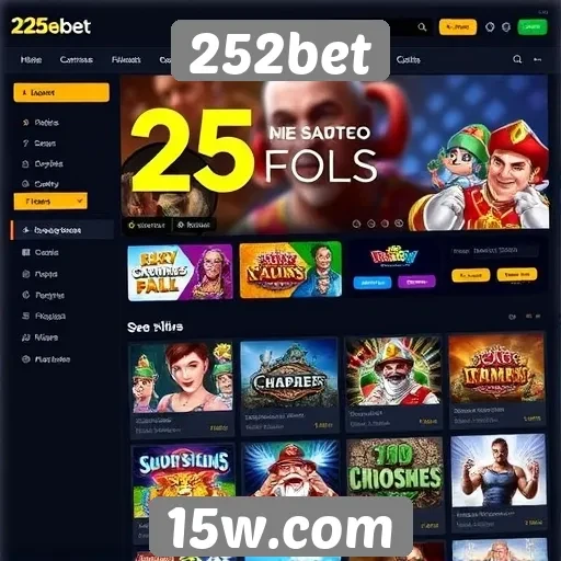 Análise da interface do site de jogos 252bet