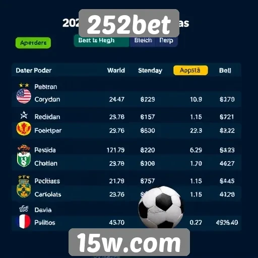 Tendências de apostas no site 252bet